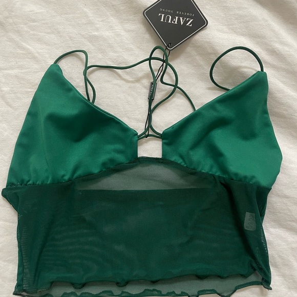 Zaful crop mesh top - Picture 2 of 2